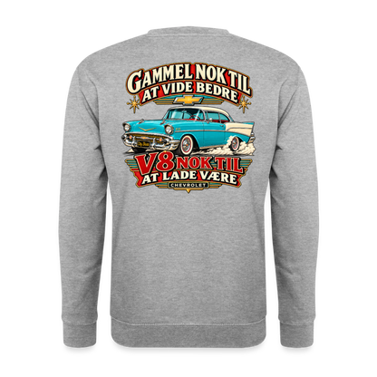 Carshirt 201 Chevrolet - hvidgrå meleret