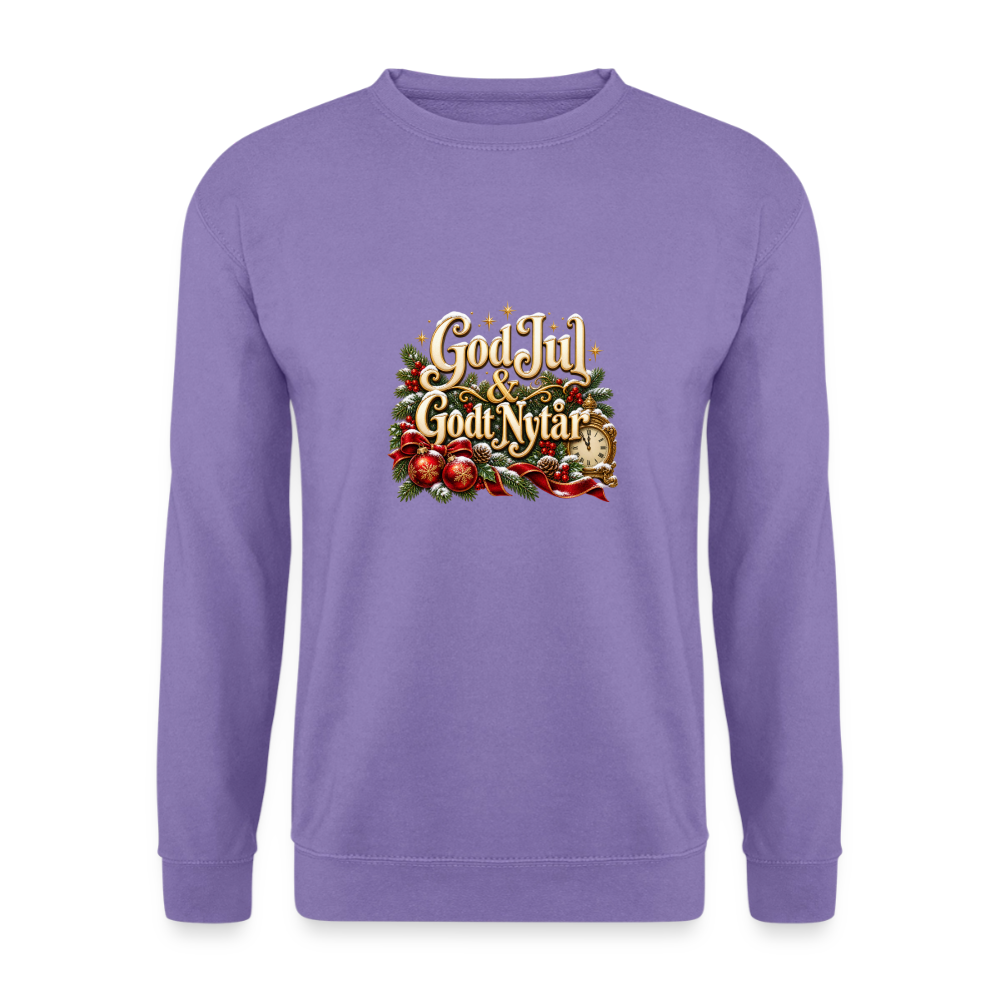 CityShirts - Sweatshirt - God Jul & Godt Nytår – jul og nytår - CS060 - lavendel