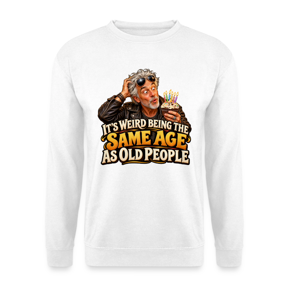 CityShirts - Sweatshirt - Same age as old people - CS018 - hvid