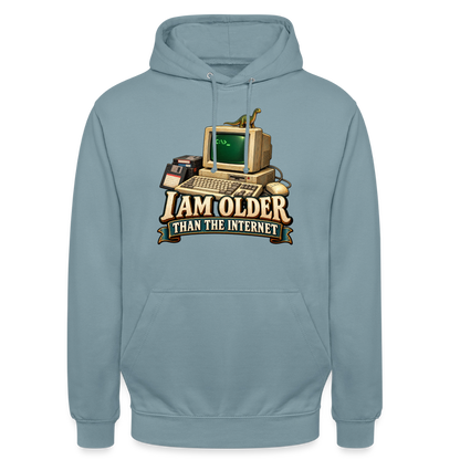 CityShirts - Hoodie - I am older than the internet - CS022 - gråblå