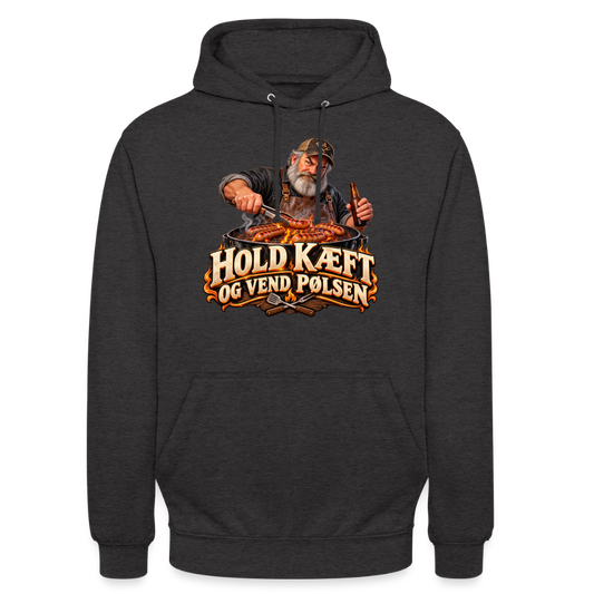 CityShirts - Hoodie - Hold kæft og vend pølsen - CS045 - charcoal