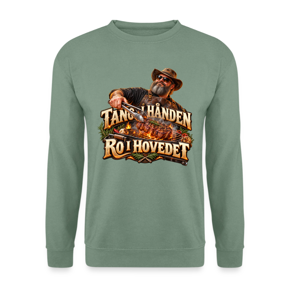 CityShirts - Sweatshirt - Tang i hånden – Ro i hovedet - CS050 - grågrøn