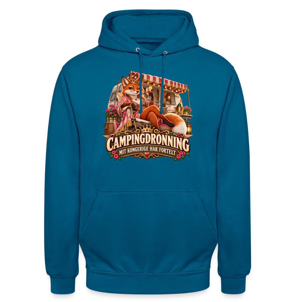 CityShirts - Hoodie - Campingdronning – Mit kongerige har fortelt - CS042 - dybt havblå 