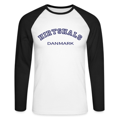 CityShirt - Baseball T-Shirt - Hirtshals - hvid/sort