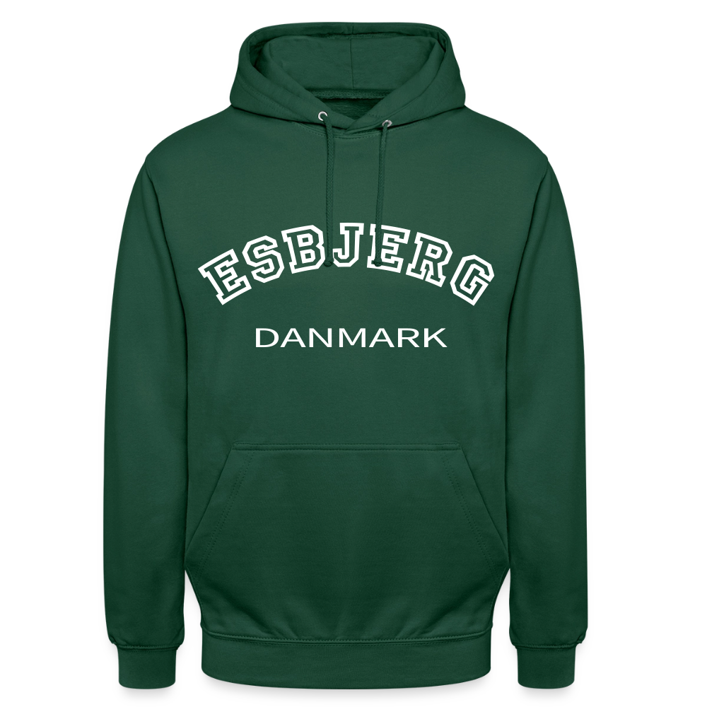 CityShirt - Hoodie - Esbjerg - flaskegrøn