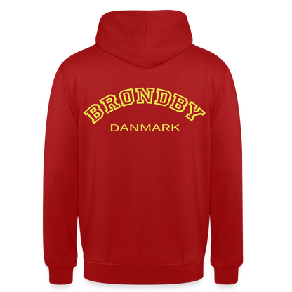 Hættetrøje unisex - Brøndby - rød