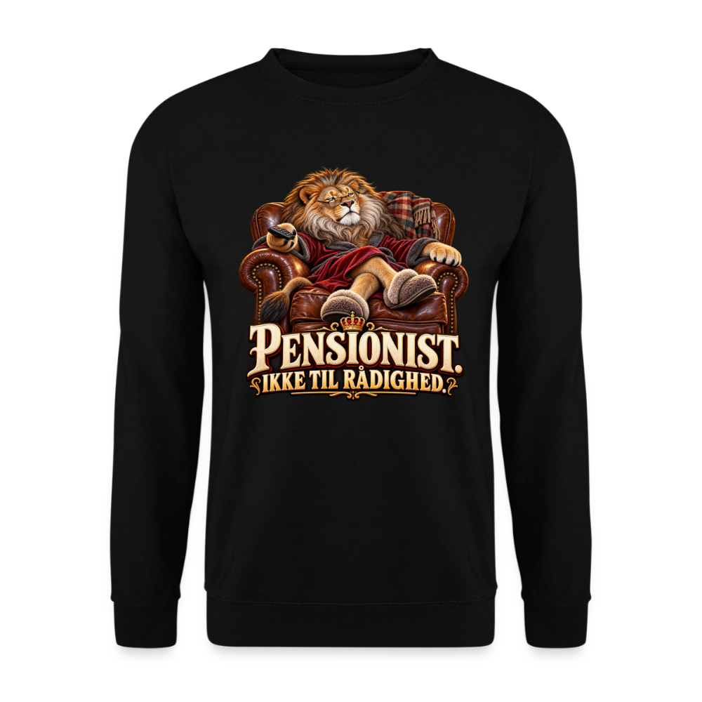 CityShirts - Sweatshirt - Pensionist. Ikke til rådighed. - CS030 - sort