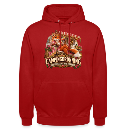 CityShirts - Hoodie - Campingdronning – Mit kongerige har fortelt - CS042 - rød