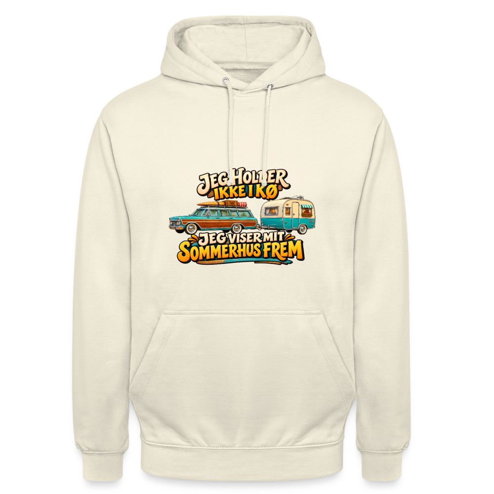 CityShirts - Hoodie - Jeg holder ikke i kø – Jeg viser mit sommerhus frem - CS034 - vaniljemilkshake