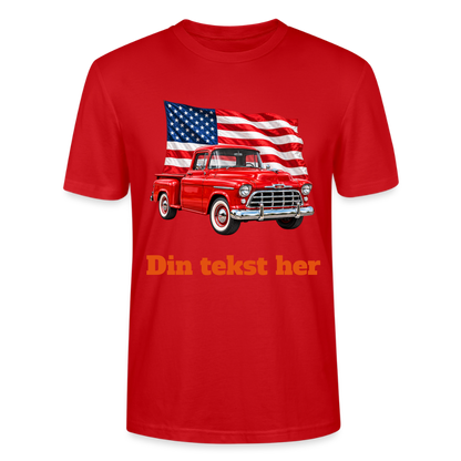 CityShirts - T-shirt - US Car - rød