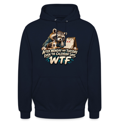 CityShirts - Hoodie - Even the calendar says WTF - CS014 - marineblå