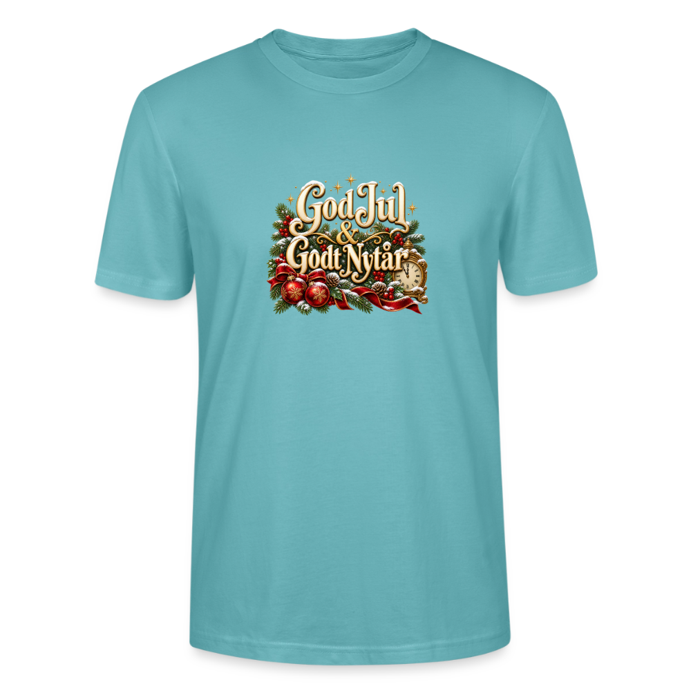 CityShirts - T-shirt - God Jul & Godt Nytår – jul og nytår - CS060 - pastelturkis