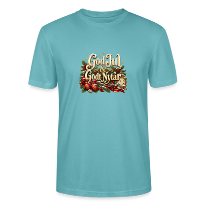 CityShirts - T-shirt - God Jul & Godt Nytår – jul og nytår - CS060 - pastelturkis