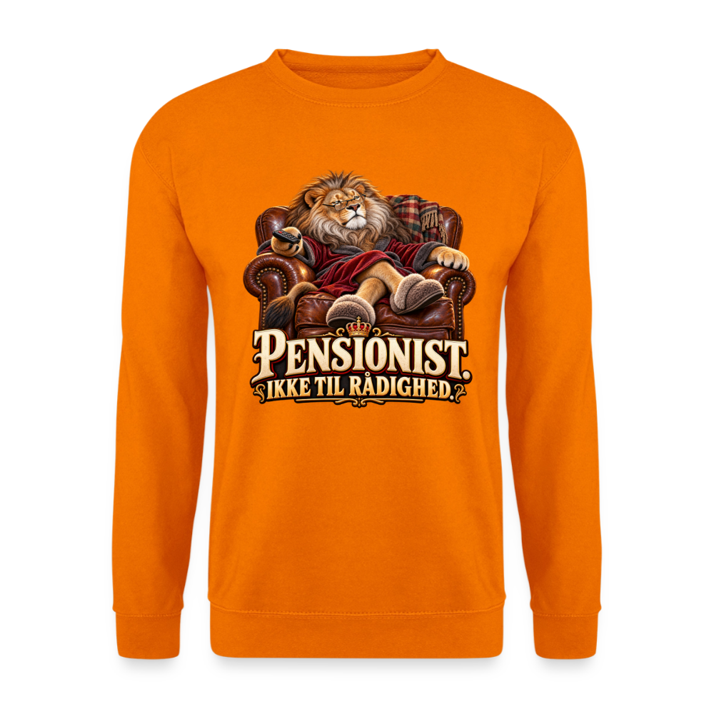 CityShirts - Sweatshirt - Pensionist. Ikke til rådighed. - CS030 - orange