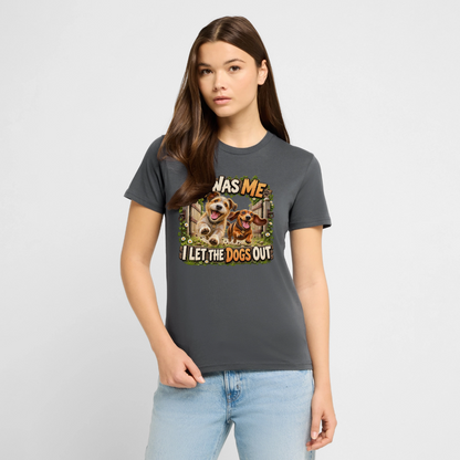 CityShirts - T-shirt - It was me – I let the dogs out - CS013 - charcoal