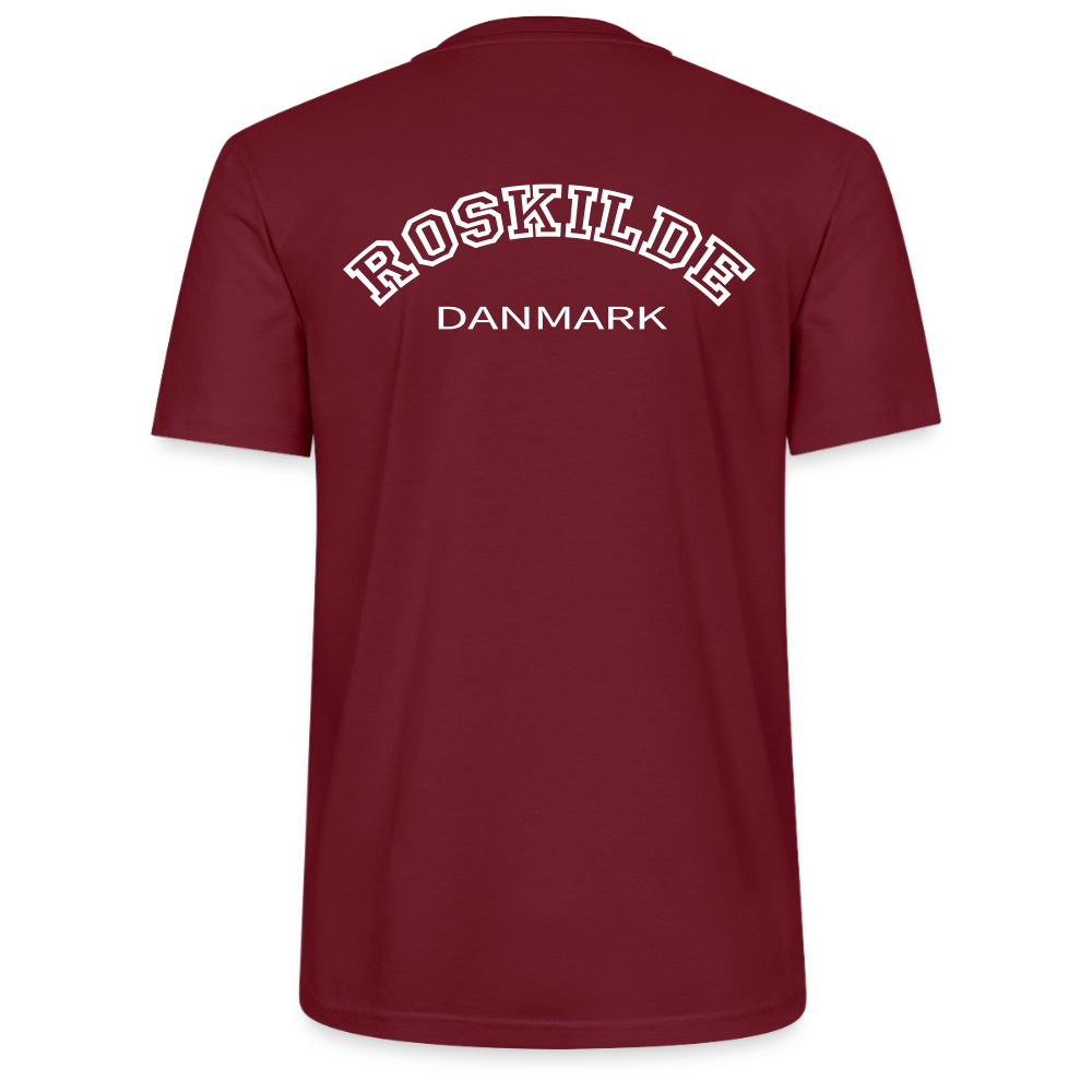 T-shirt unisex - Roskilde - burgunder-rød