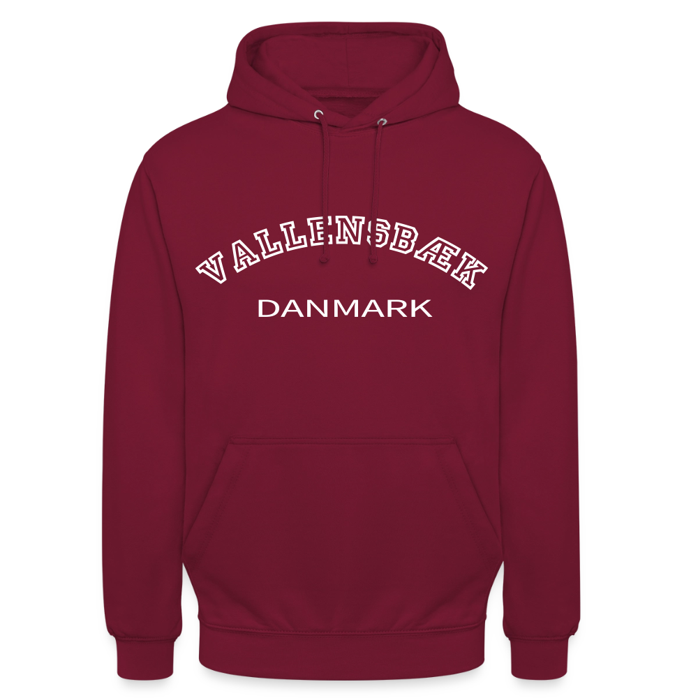 CityShirt - Hoodie - Vallensbæk - bordeaux