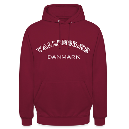 CityShirt - Hoodie - Vallensbæk - bordeaux