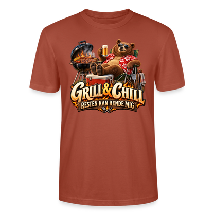 CityShirts - T-shirt - Grill & Chill – Resten kan rende mig - CS049 - terrakotta