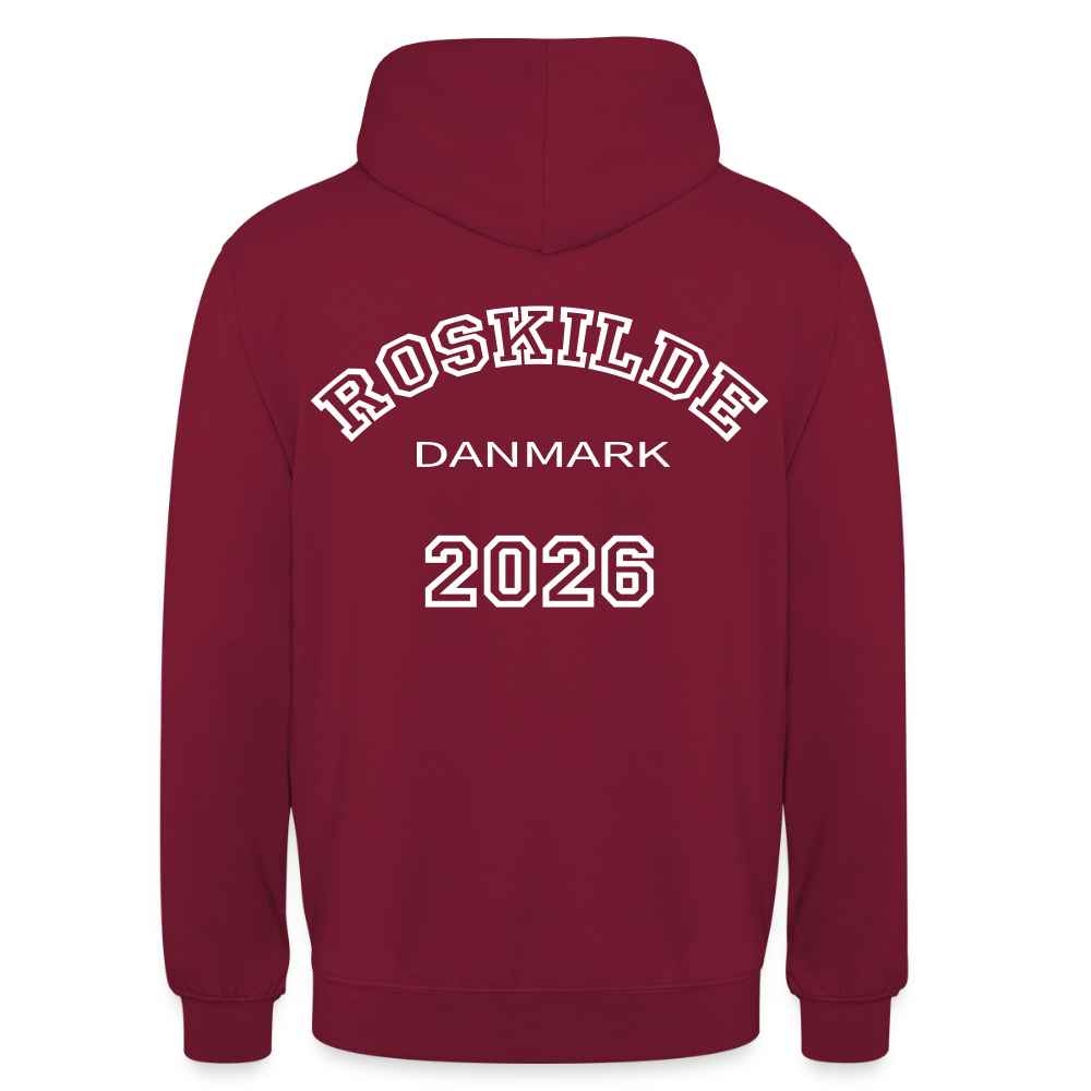 Hættetrøje unisex - Roskilde 2026 - bordeaux