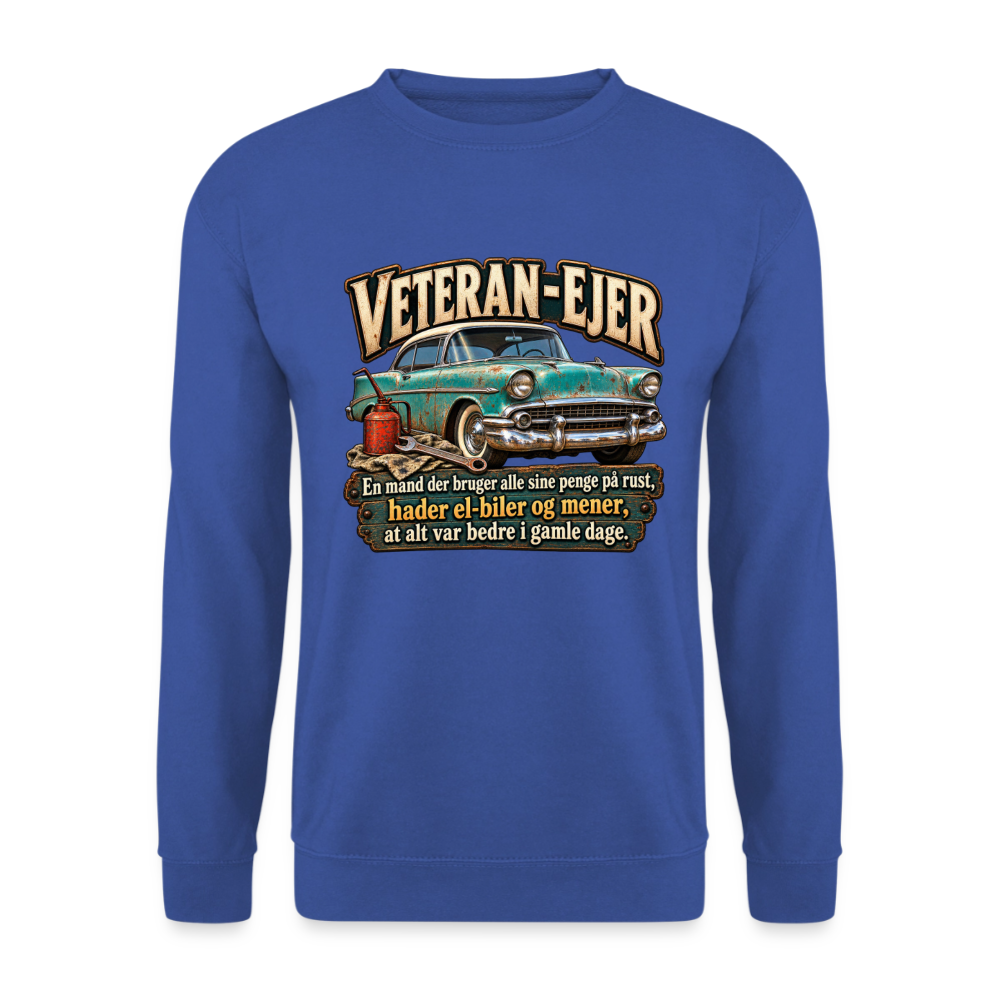 CityShirts - Sweatshirt - Veteran-ejer - CS017 - kongeblå