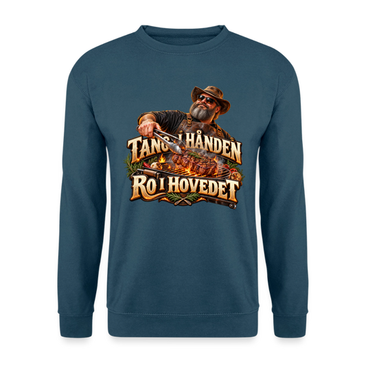 CityShirts - Sweatshirt - Tang i hånden – Ro i hovedet - CS050 - indigoblå