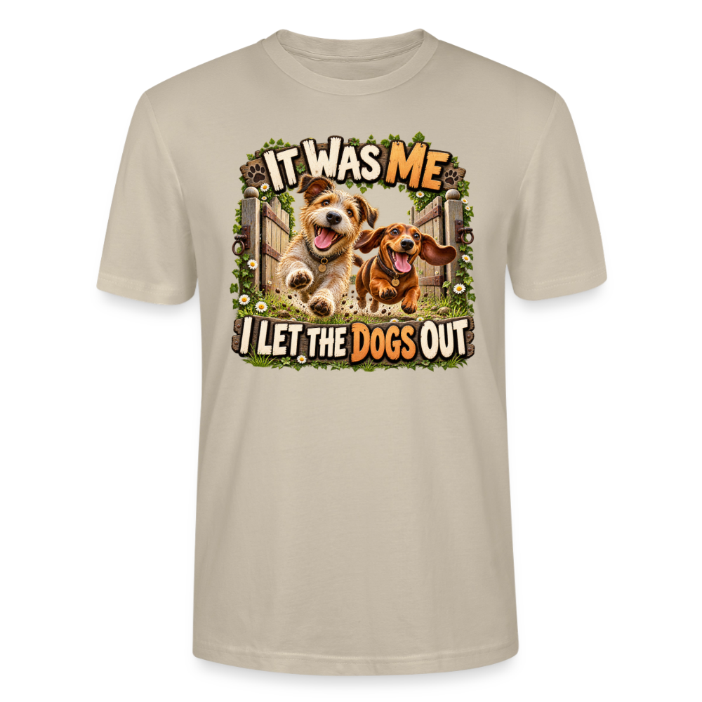 CityShirts - T-shirt - It was me – I let the dogs out - CS013 - beige