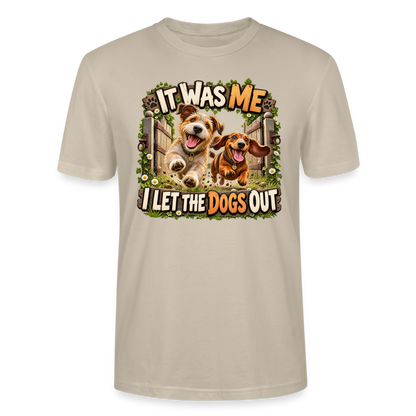 CityShirts - T-shirt - It was me – I let the dogs out - CS013 - beige