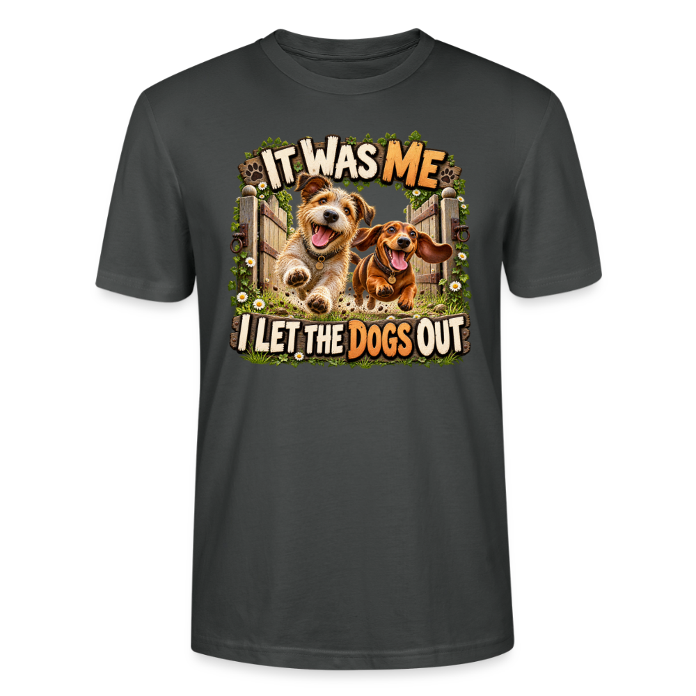 CityShirts - T-shirt - It was me – I let the dogs out - CS013 - charcoal