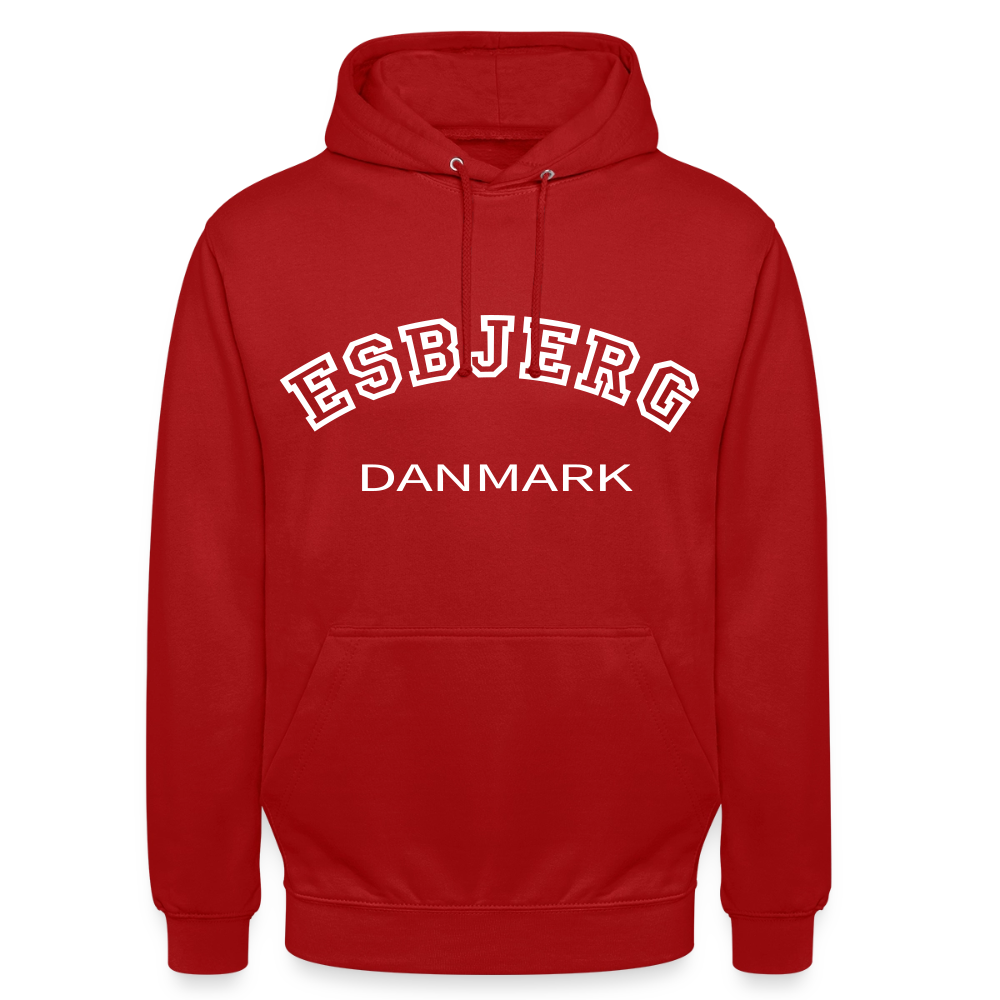 CityShirt - Hoodie - Esbjerg - rød