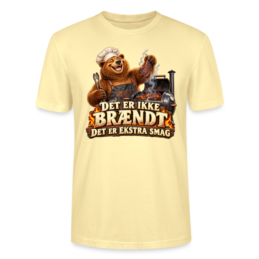 CityShirts - T-shirt - Det er ikke brændt – Det er ekstra smag - CS046 - cremefarvet