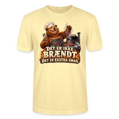 CityShirts - T-shirt - Det er ikke brændt – Det er ekstra smag - CS046 - cremefarvet
