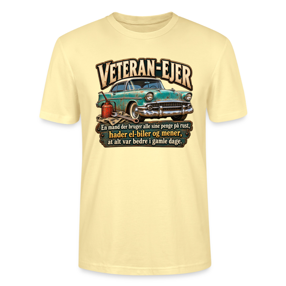 CityShirts - T-shirt - Veteran-ejer - CS017 - cremefarvet