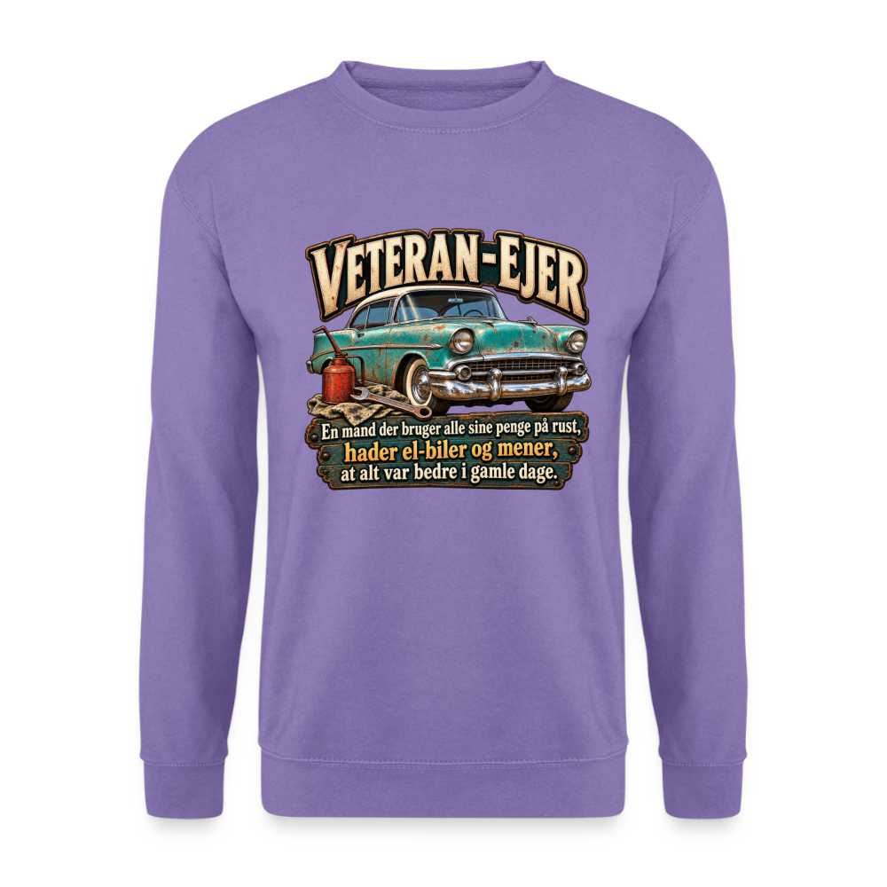 CityShirts - Sweatshirt - Veteran-ejer - CS017 - lavendel