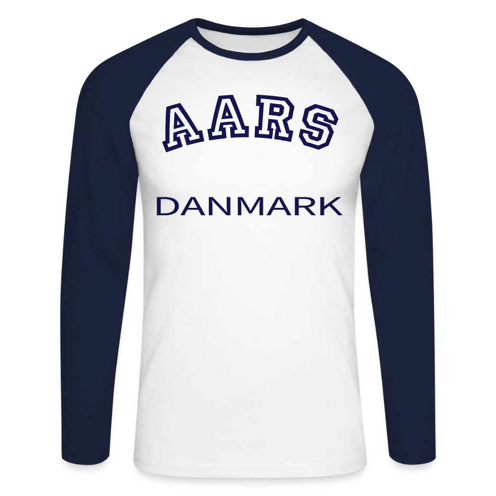 CityShirt - Baseball T-Shirt - Aars - hvid/marineblå