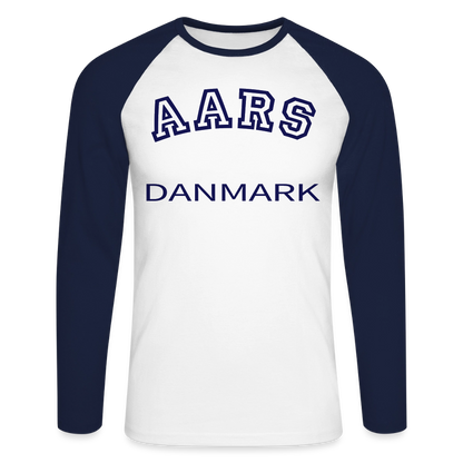 CityShirt - Baseball T-Shirt - Aars - hvid/marineblå