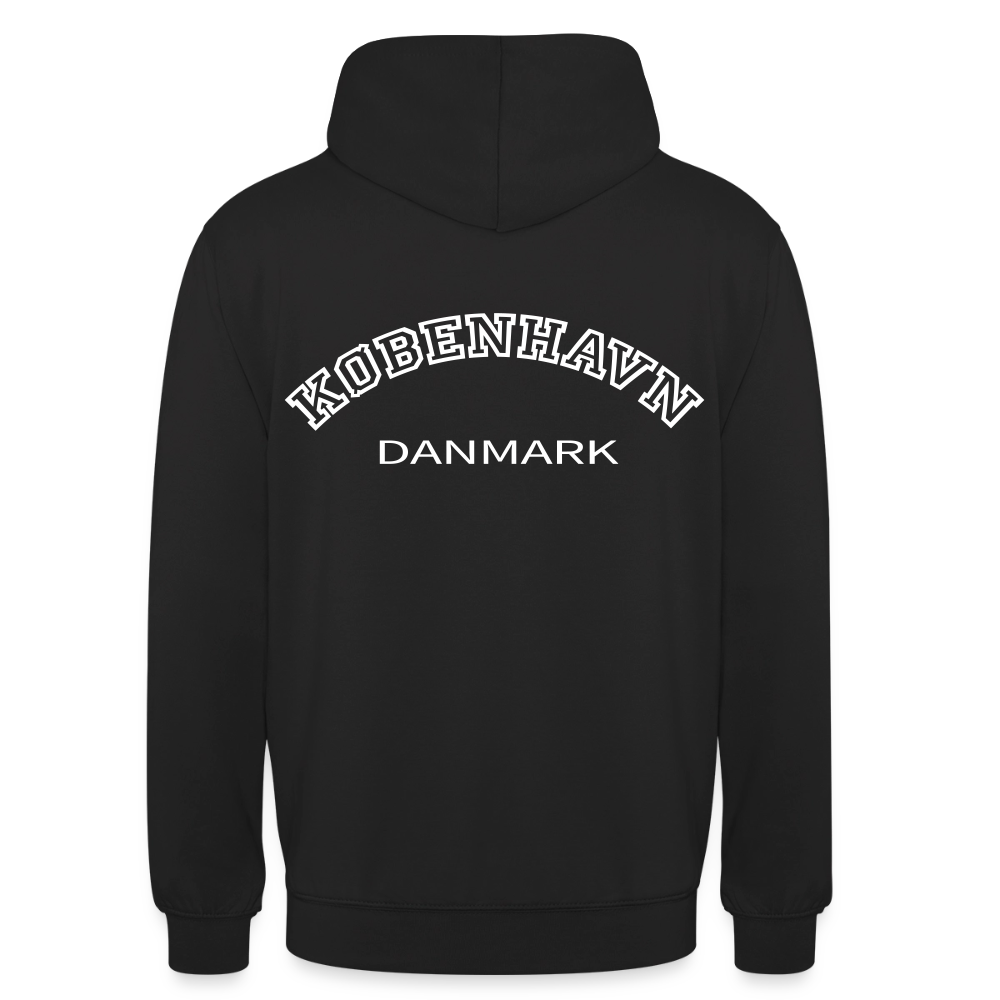 Hættetrøje unisex - København - sort