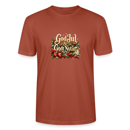CityShirts - T-shirt - God Jul & Godt Nytår – jul og nytår - CS060 - terrakotta