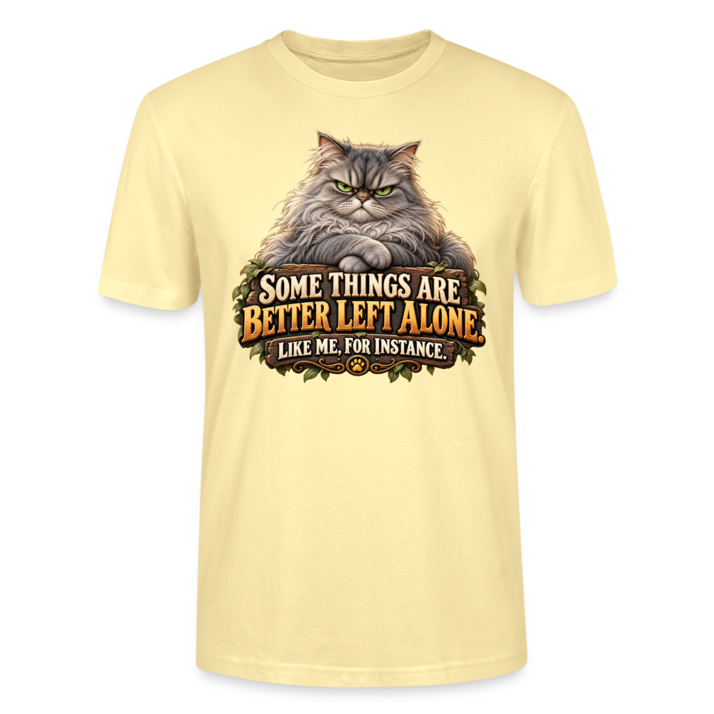 CityShirts - T-shirt - Better left alone – Like me, for instance - CS015 - cremefarvet