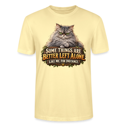 CityShirts - T-shirt - Better left alone – Like me, for instance - CS015 - cremefarvet