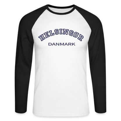 CityShirt - Baseball T-Shirt - Helsingør - hvid/sort