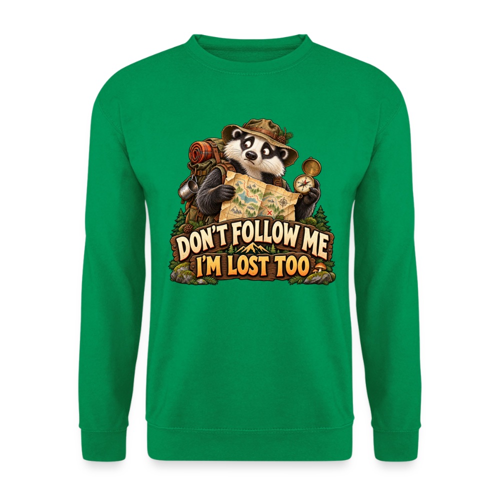 CityShirts - Sweatshirt - Don’t follow me – I’m lost too - CS019 - kelly grøn