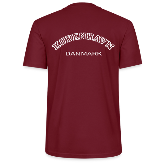T-shirt unisex - København - burgunder-rød