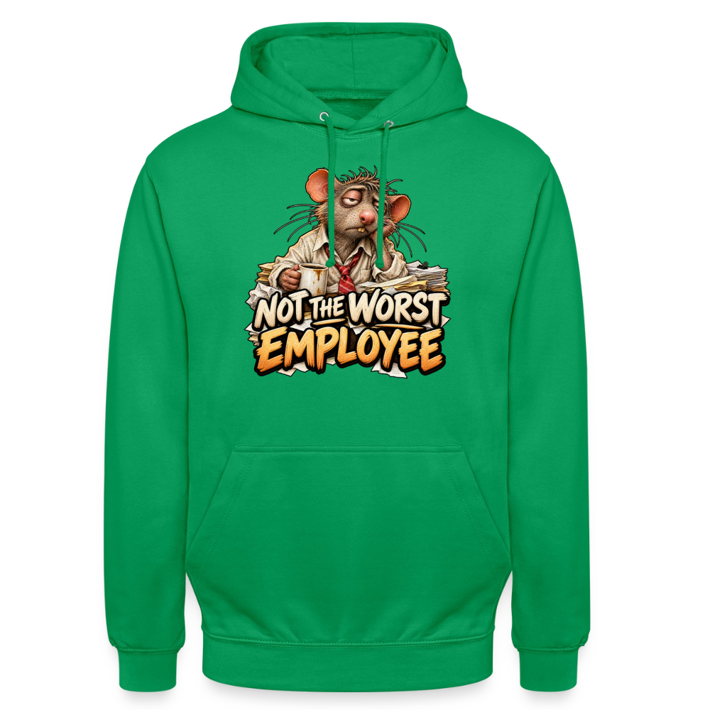 CityShirts - Hoodie - Not the worst employee - CS020 - kelly grøn