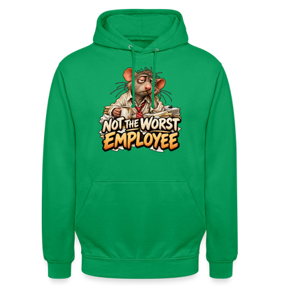 CityShirts - Hoodie - Not the worst employee - CS020 - kelly grøn