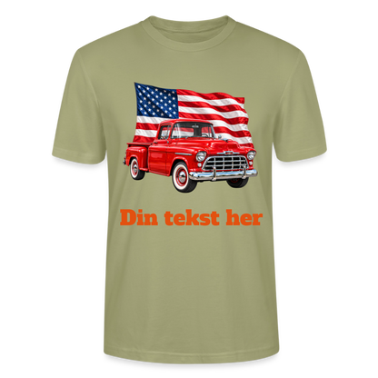 CityShirts - T-shirt - US Car - grågrøn