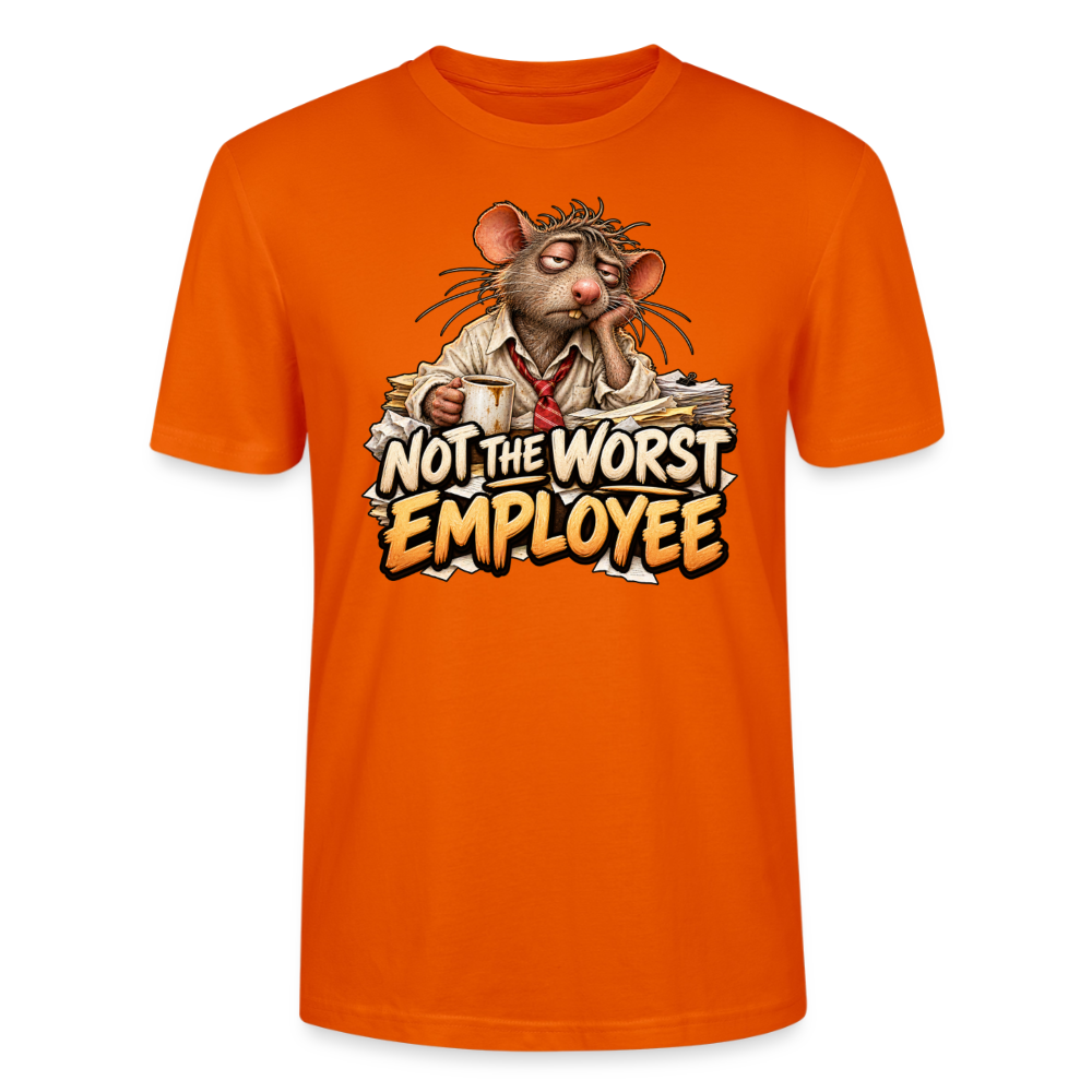 CityShirts - T-shirt - Not the worst employee - CS020 - mørk orange
