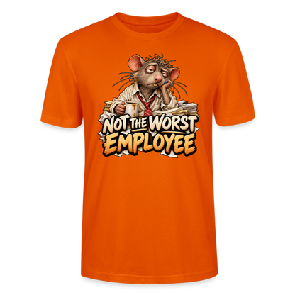 CityShirts - T-shirt - Not the worst employee - CS020 - mørk orange