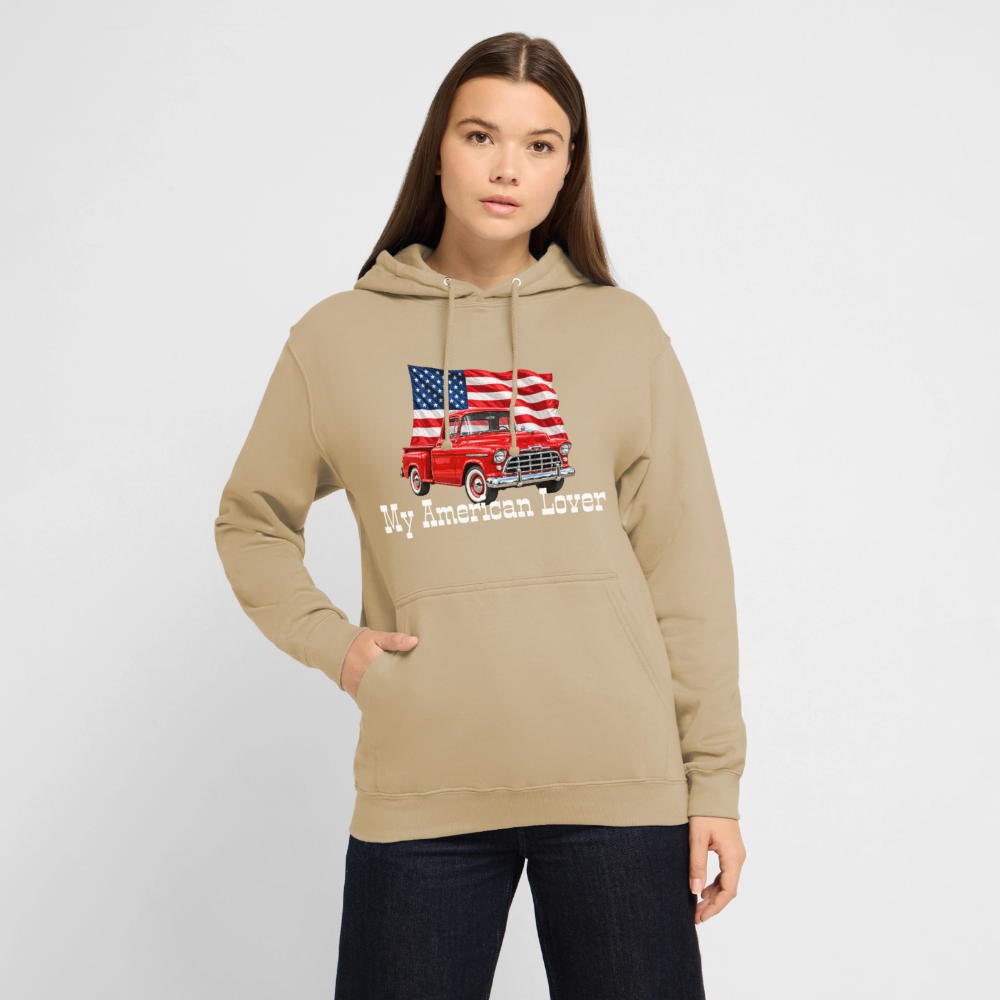 CityShirts - Hoodie - US Car - beige