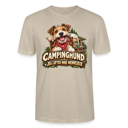 CityShirts - T-shirt - Campinghund – Jeg lufter mine mennesker - CS041 - beige